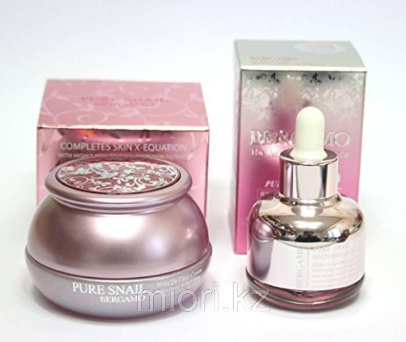 Отбеливающая сыворотка с улиточным муцином BERGAMO Pure Snail Whitening Ampoule 30 мл - фото 3 - id-p67512232