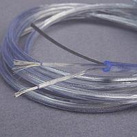 Прозрачный кабель 2*0.75 + трос