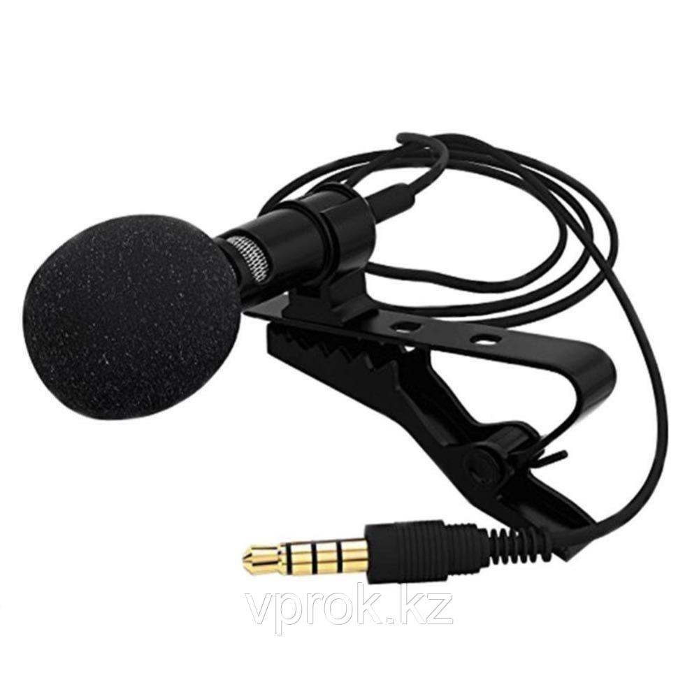 Петличный микрофон 3.5 мм jack черный - фото 1 - id-p67542074