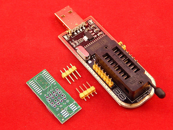 USB программатор 24 EEPROM и 25 SPI FLASH на CH341A