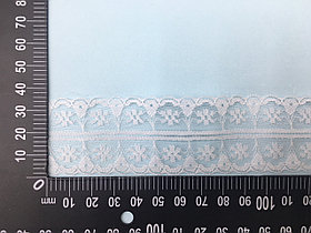 Кружевная лента-гипюр белого цвета,35 мм