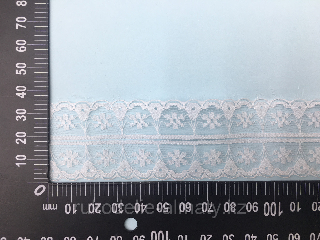 Кружевная лента-гипюр белого цвета,35 мм - фото 1 - id-p67542057