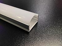 Накладной 25*12 мм алюминиевый профиль для светодиодной ленты
