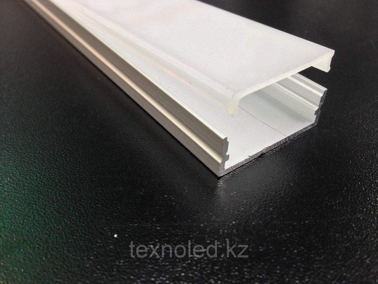 Накладной 30*10 мм алюминиевый профиль для светодиодной ленты - фото 1 - id-p67542230