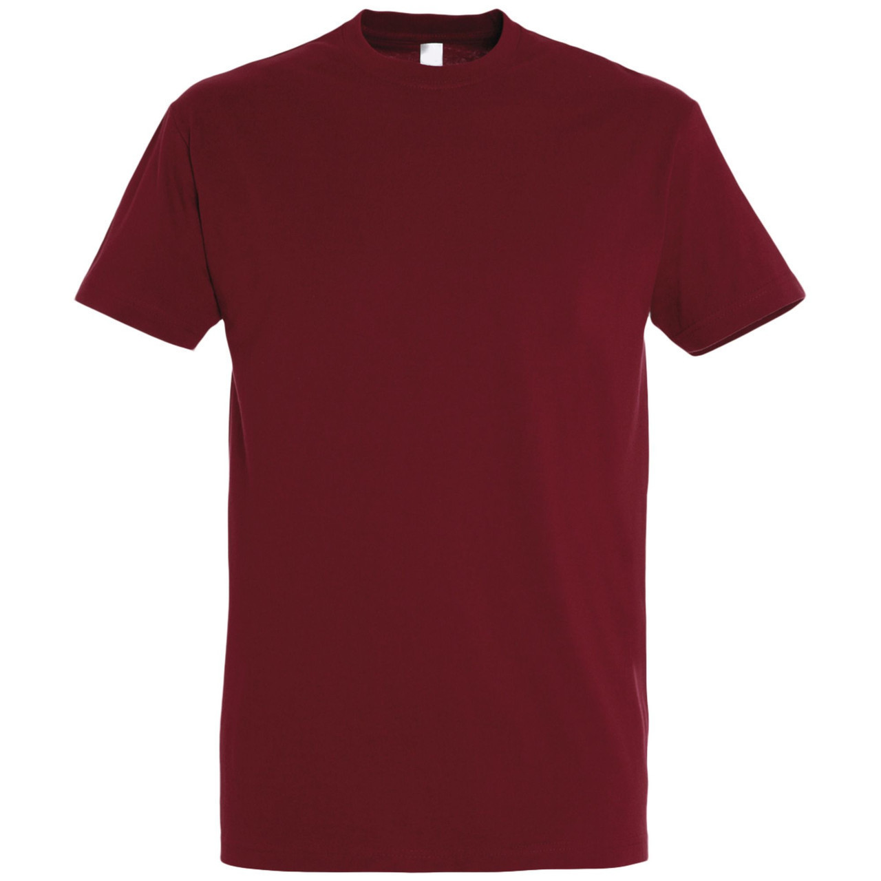 Oднотонная футболка | Бордовая | 160 гр. | 3XL