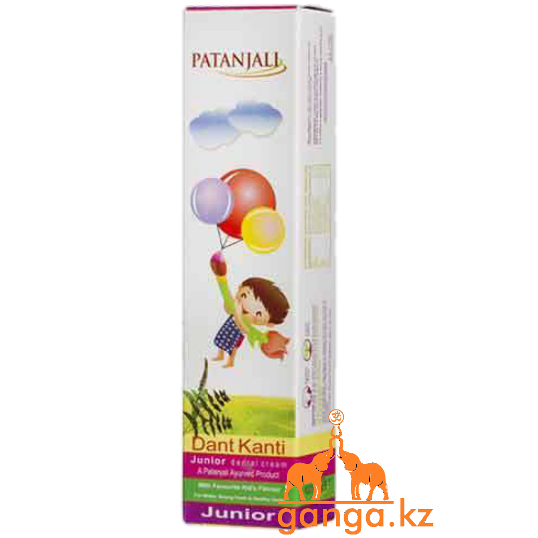 Натуральная Детская Зубная паста (Dant Kanti Junior Dental Cream PATANJALI), 100 г.