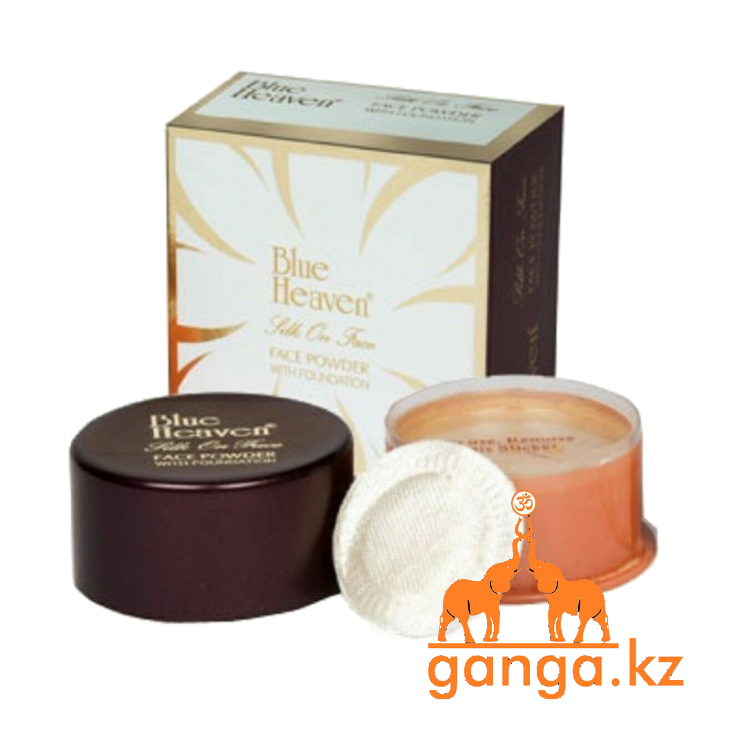 Рассыпчатая пудра с тональной основой и с эффектом мерцания (Face Powder with Foundation BLUE HEAVEN), 18 г.