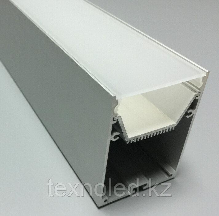 Алюминиевый подвесной профиль для светодиодной ленты 60*75