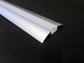 Накладной 57*10 мм скругленный алюминиевый профиль для светодиодной ленты, фото 2