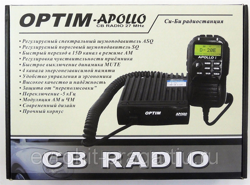 OPTIM-APOLLO CB p/c авто, 4Вт, 40 Каналов