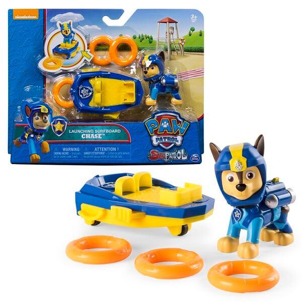 Paw Patrol Щенячий патруль фигурка спасателя с доской для серфинга