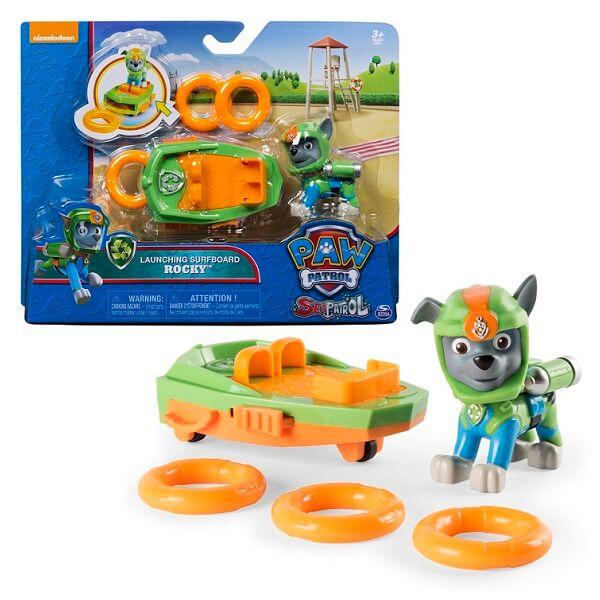 Paw Patrol Щенячий патруль фигурка спасателя с доской для серфинга