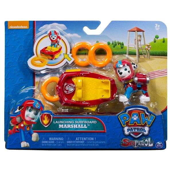 Paw Patrol Щенячий патруль фигурка спасателя с доской для серфинга