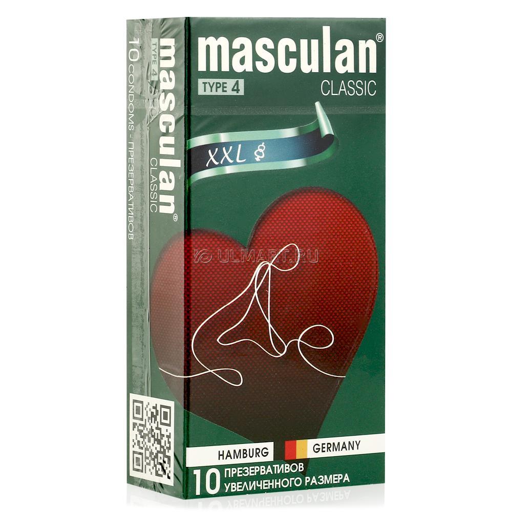 Презервативы "MASCULAN 4 CLASSIC №10" (УВЕЛИЧЕННОГО РАЗМЕРА), 10 штук