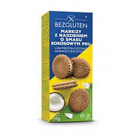Печенье Маркизы с кокосовой начинкой с низким содержанием белка, без глютена, 190 г, Bezgluten