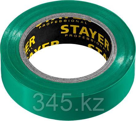 STAYER Protect-10 Изолента ПВХ, не поддерживает горение, 10м (0,13х15 мм), зеленая, фото 2