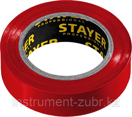STAYER Protect-10 Изолента ПВХ, не поддерживает горение, 10м (0,13х15 мм), красная, фото 2