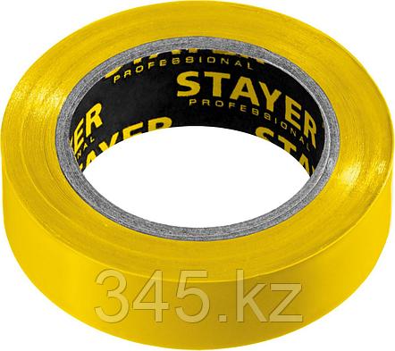 STAYER Protect-10 Изолента ПВХ, не поддерживает горение, 10м (0,13х15 мм), желтая, фото 2