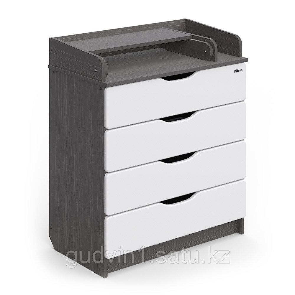 PITUSO Комод раскладной Wood/ 804 ПВХ Древесина графит СИРИУС-3/ 804 ПВХ