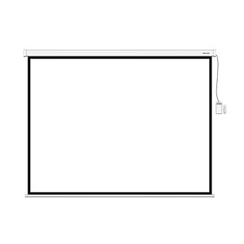 Экран моторизированный (с пультом Д/У) Deluxe DLS-ERC305W (120"х120"), ? - 170", 1:1