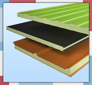 Стеновые сэндвич-панели 80 мм