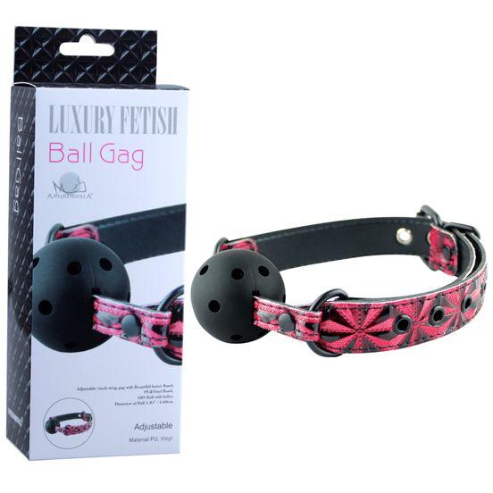 КЛЯП - ШАР "BALL GAG", ПВХ, цвет красный