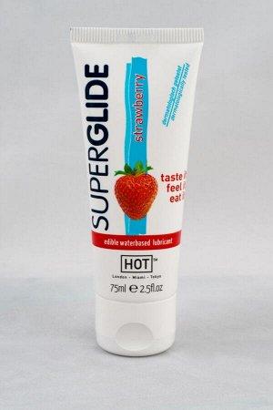 Смазка "SUPERGLIDE STRAWBERRY" на водной основе, с ароматом клубники, 75 мл, Австрия