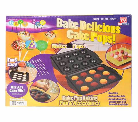 Форма для выпечки пирожного на палочках Bake Pop NJ07004 - фото 4 - id-p5521754