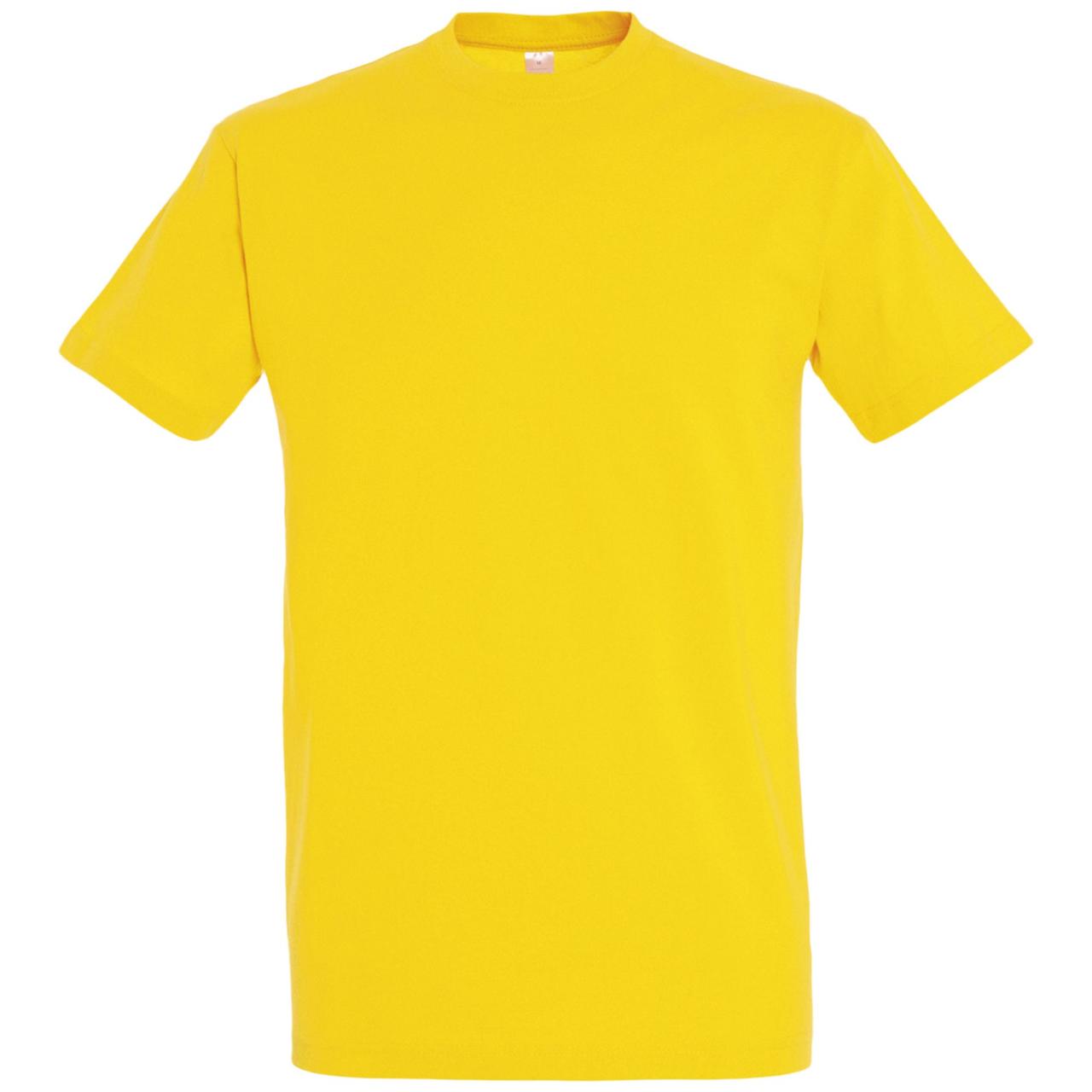 Oднотонная футболка | Желтая | 160 гр. | XS