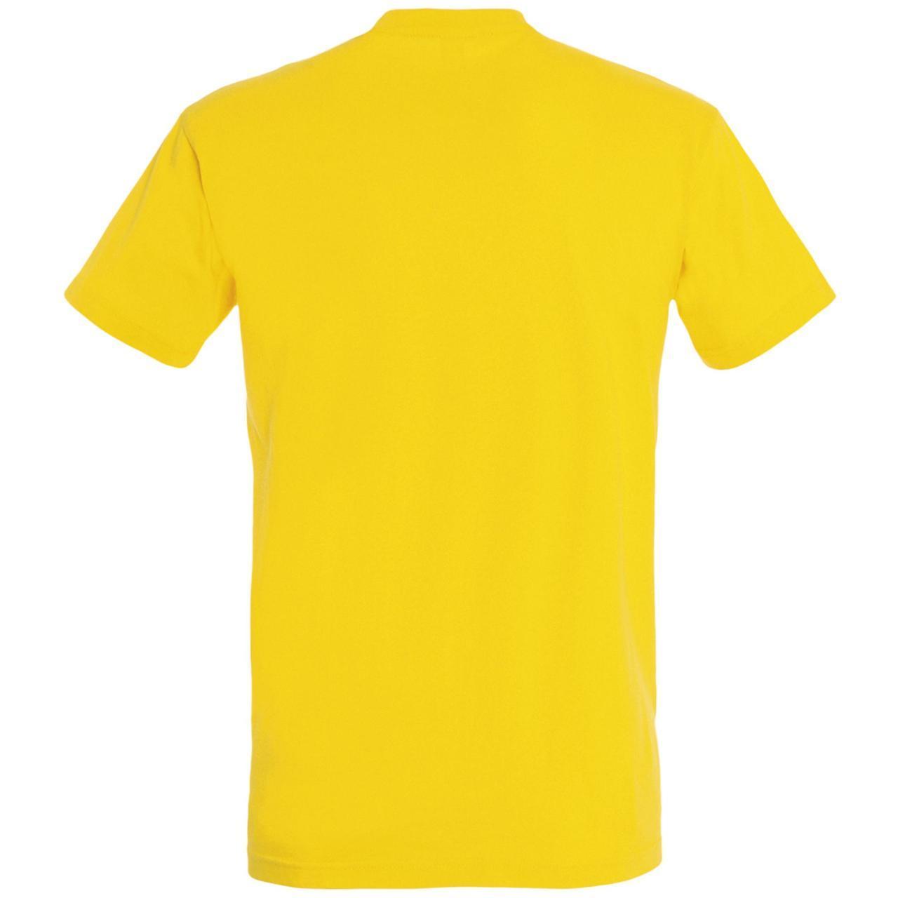Oднотонная футболка | Желтая | 160 гр. | M - фото 3 - id-p67616177
