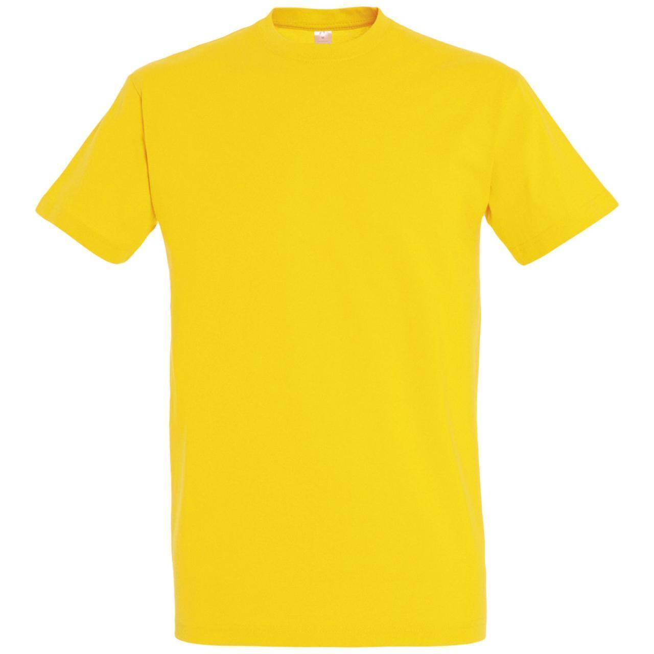Oднотонная футболка | Желтая | 160 гр. | 3XL