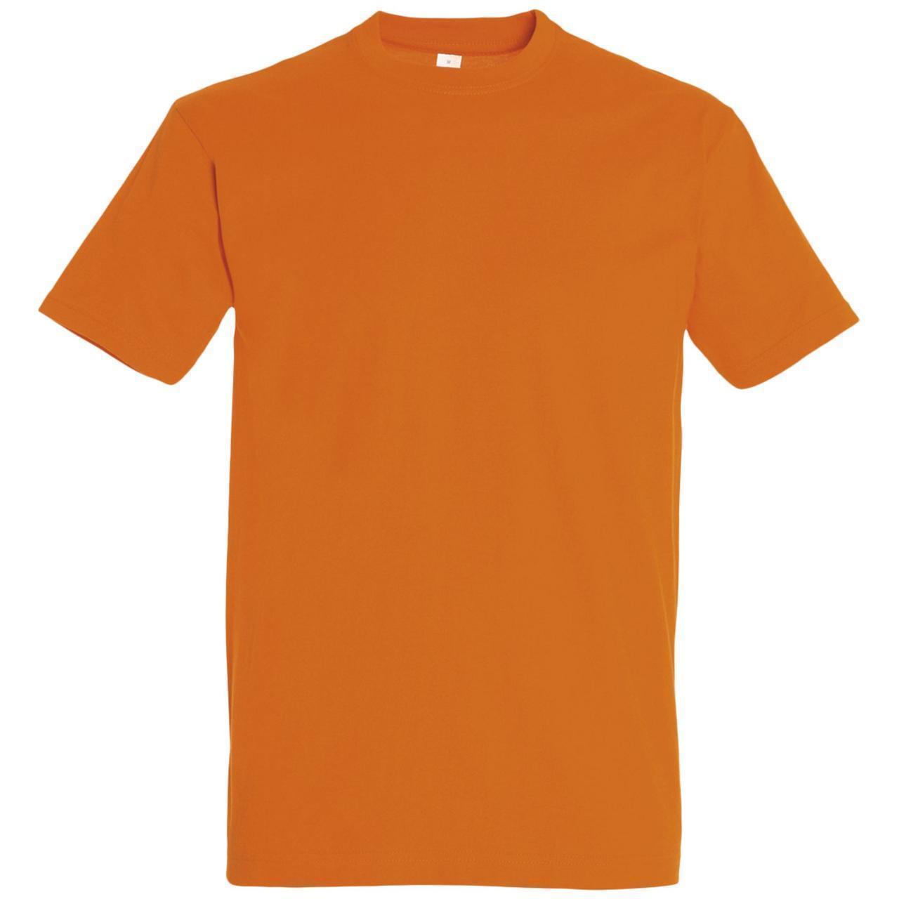 Oднотонная футболка | Оранжевая | 160 гр. | 2XL