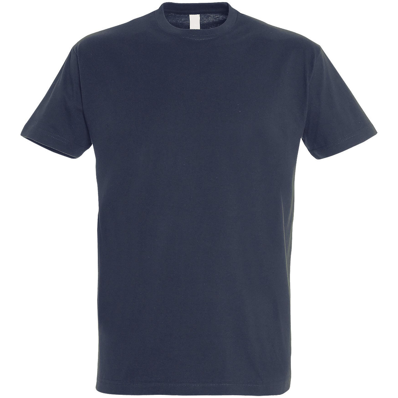 Oднотонная футболка | Темно-синяя | 160 гр. | XL - фото 1 - id-p67616255