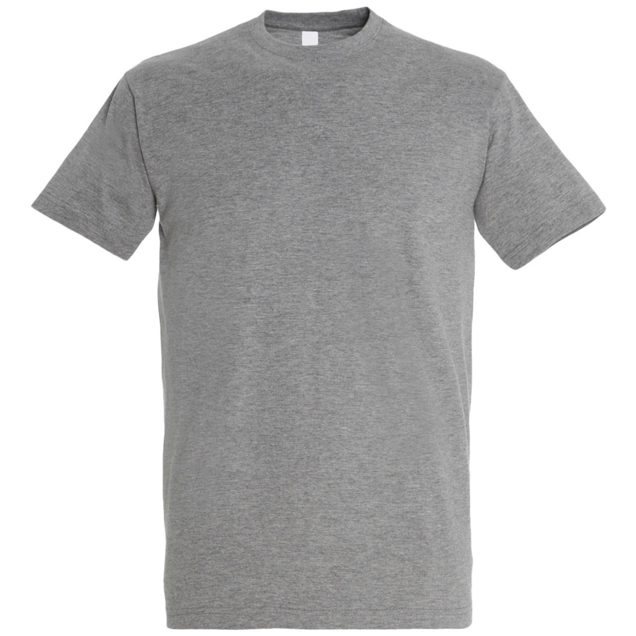 Oднотонная футболка | Серый меланж | 160 гр. | XL - фото 1 - id-p67616285