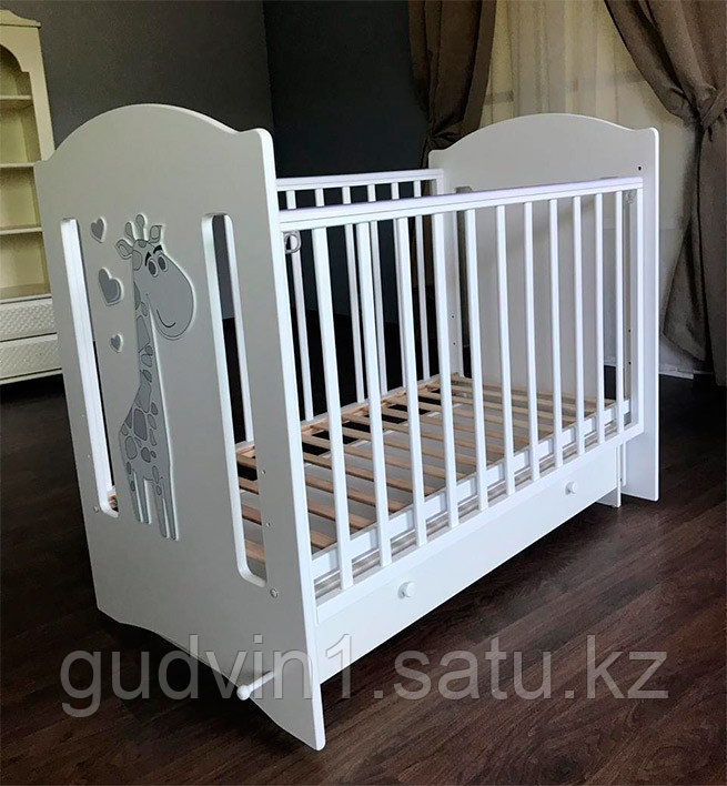 Кровать ЛЕЛЬ Baby Sleep 8 белый,ваниль БИ 137.2