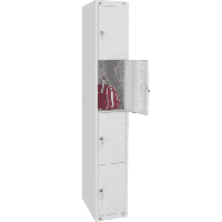 Шкаф металлический для сумок 4 ячейки (300х490х1850) арт. ШМ14