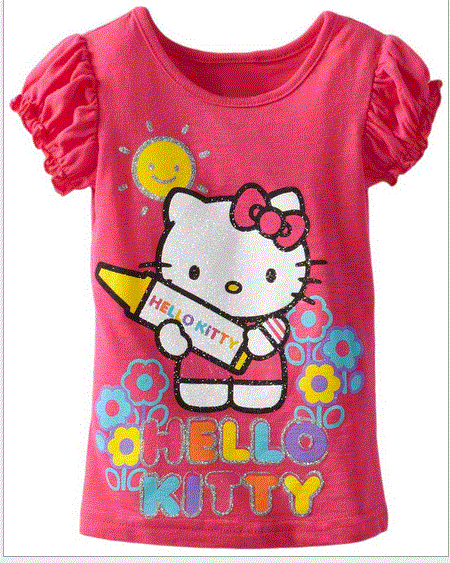Футболка "Hello Kitty", розовая, Jumping beans,на 18 мес