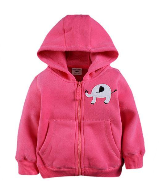 Кофта со слоником, цвет розовый, Little maven, на 4 года