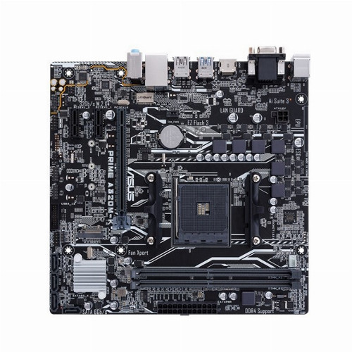 Материнская плата Asus PRIME A320M-K (Standard-ATX, AM4, AMD A320, 2 x DDR4, 32 Гб) PRIME A320M-K - фото 1 - id-p67620126