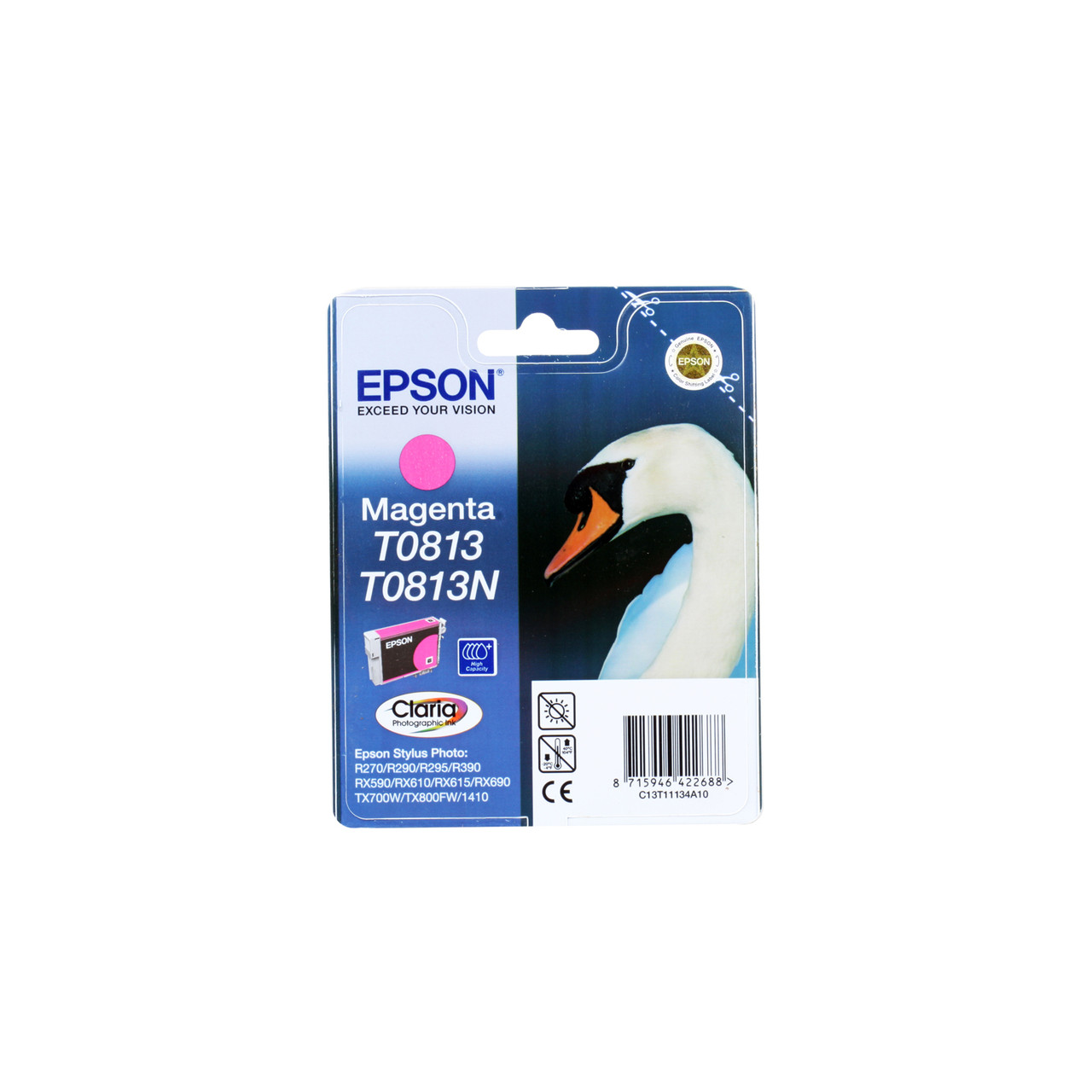 Струйный картридж Epson T0813 (Оригинальный, Пурпурный - Magenta) C13T11134A10