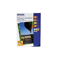 Бумага Epson Premium Semigloss Photo Paper, плотность 251 г/м2 (А6 - 10х15, 50 листов) C13S041765