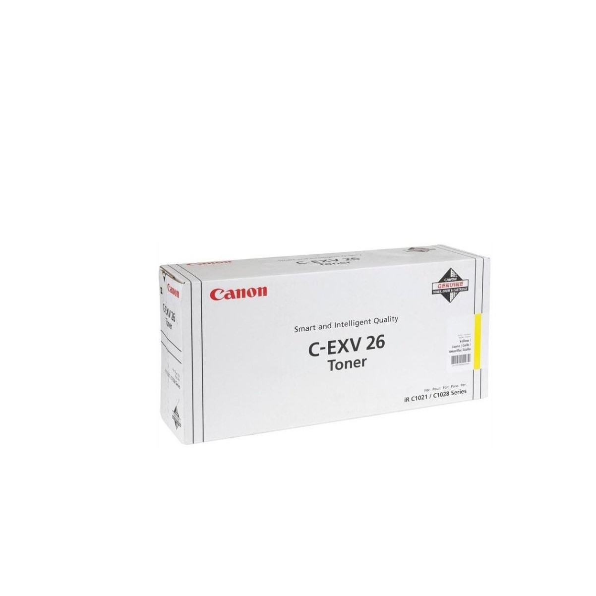 Тонер картридж Canon C-EXV26 (Оригинальный Желтый - Yellow) 1657B006