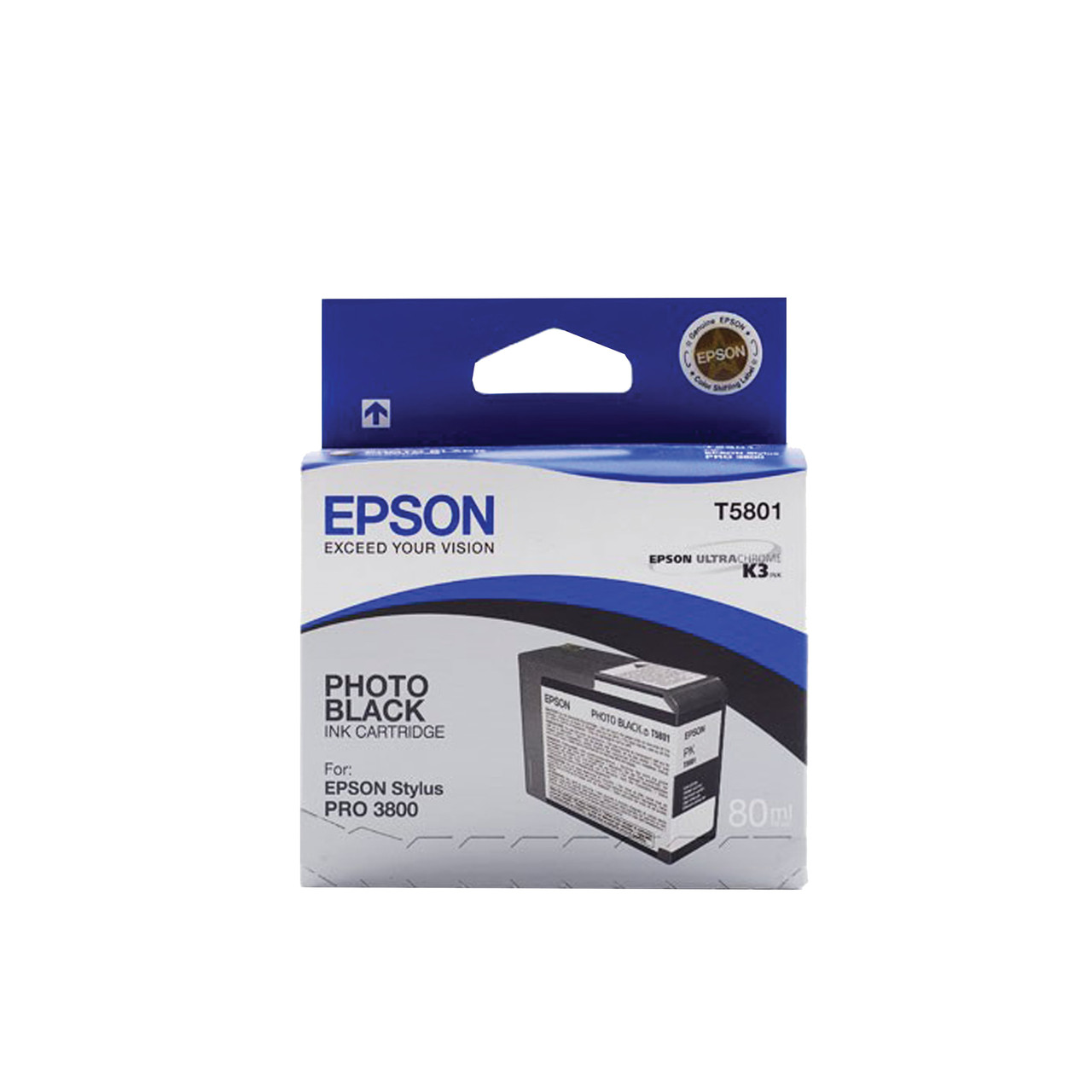 Струйный картридж Epson T5801 (Оригинальный, Фото черный - Photo black) C13T580100