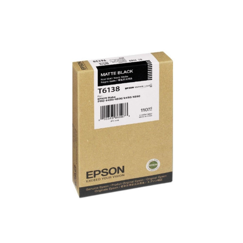 Струйный картридж Epson T6138 (Оригинальный Матовый черный - Matte black) C13T613800