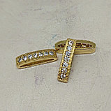 Многорядный разделитель, с фианитами, 16х4х5мм, фото 2