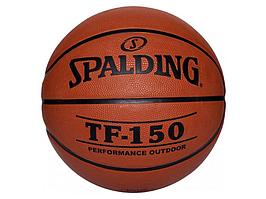 Мяч баск. SPALDING TF-150 Performance р. 7, резина, коричнево-черный