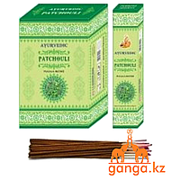 Натуральные Масала-Благовония "Пачули" (Masala Incense “Patchouli” AYURVEDIC), 15 палочек