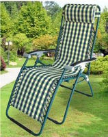 Кресло, шезлонг садовый (корич., зеленый) - фото 1 - id-p5526945