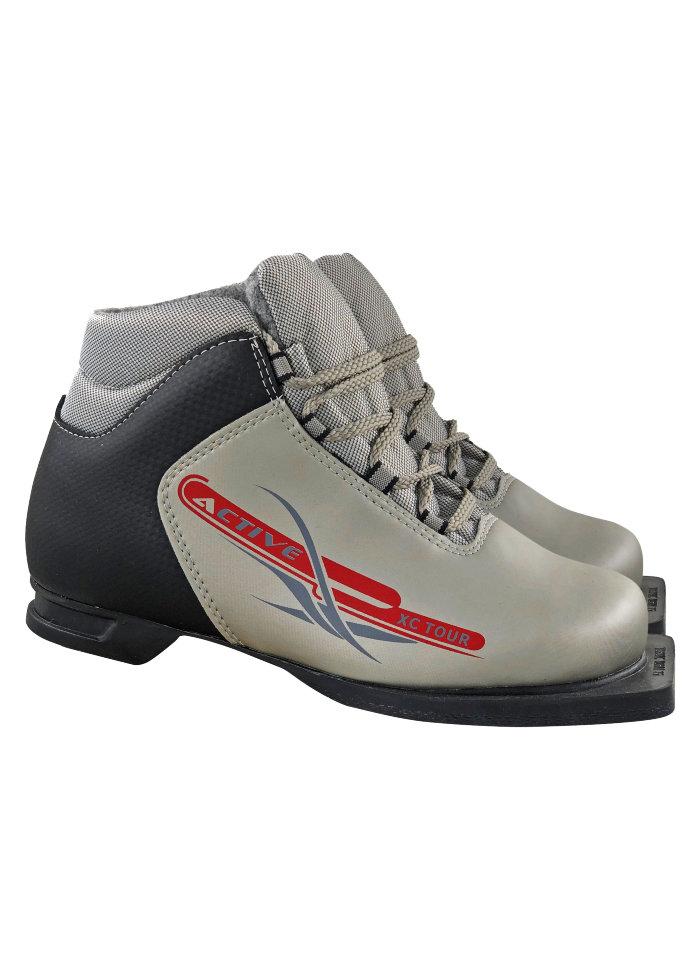 Ботинки лыжные 75мм М350 ACTIVE серебро р.35 - фото 1 - id-p67626904