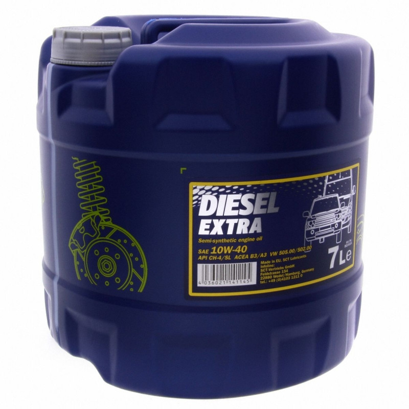 Моторное масло MANNOL Diesel Extra 10W-40 API CH-4/SL 7L